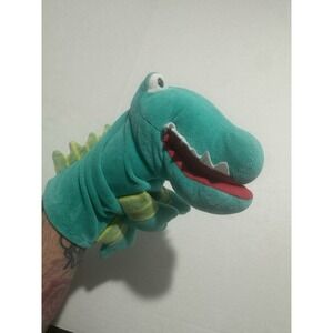 Green Alligator Crocodile Plush Hand Puppet 12" Soft Toy Animal Kids Teeth #A106